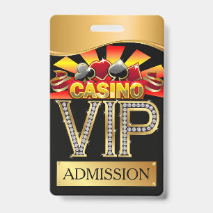 BADGE TOUR DE COU CASINO VIP
