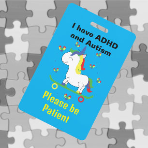 Badge Tour de cou pour autisme et TDAH, ID neurodivergen