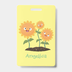 Badge Tournsoleaux souriants illustration de dessin anim