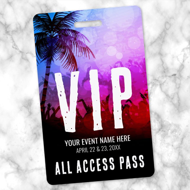 Badge Tous les événements d'accès VIP (All Access Event VIP Badge)