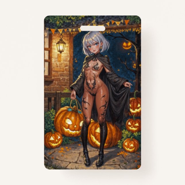Badge Trick ou le traitement, Brave Halloween Costume Gi (Devant)