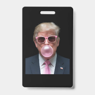 Badge Trump Bubble Gum rose drôle Président des États-Un