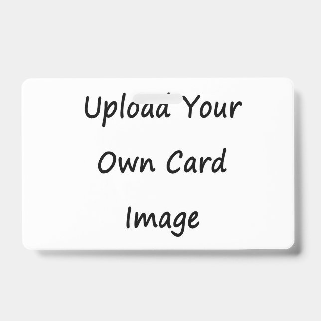 Badge Two Sided Own Image Photo ID Full Card (Avant)