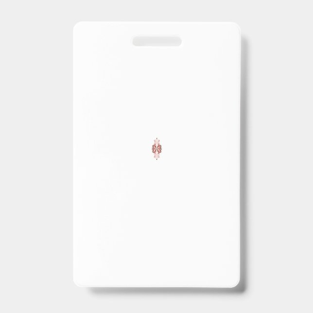 Badge Un graphique rouge vif présente un d floral créati (Front)