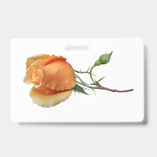 Badge Une seule bouture de rose