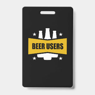 Badge Utilisateurs Fiers De La Bière