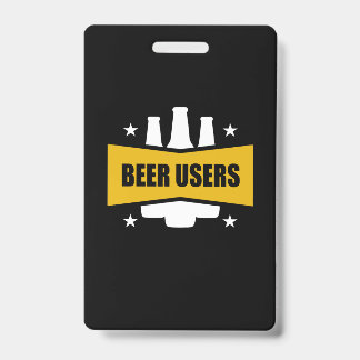 Badge Utilisateurs Fiers De La Bière