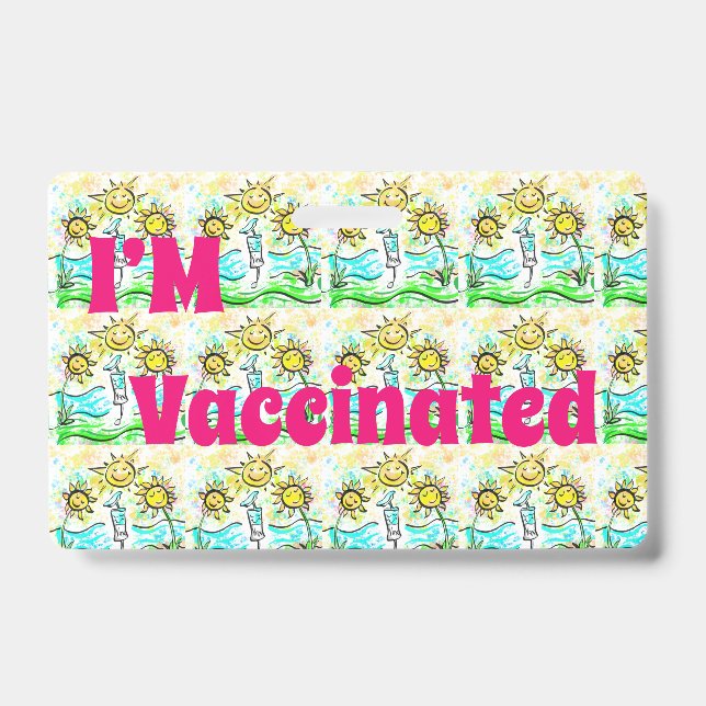 BADGE VACCINÉ   (Avant)