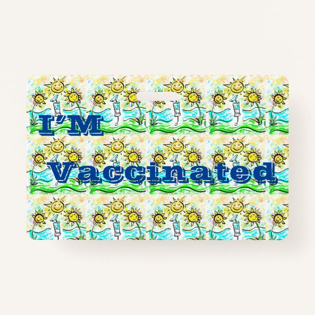 BADGE VACCINÉ (Devant)
