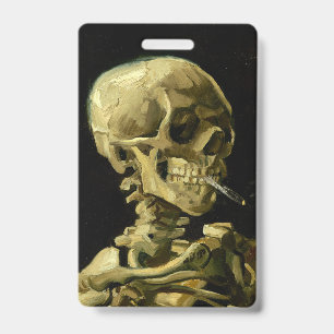 Badge Van Gogh Fumer du squelette