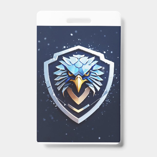 Badge vertical avec Aigle (Avant)