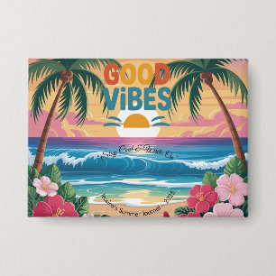 Badge Vibes d'été Carnet tropical