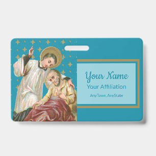 Badge Victime de St Aloysius Gonzaga et de la peste (Sty