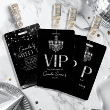 Vieux Hollywood lustre N&B Sweet 16 ID1108