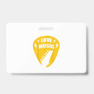 Badge Vintage Love Guitar