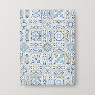 Badge Vintage Portugal Azulejo traditionnel