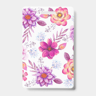 Badge Violet rose
