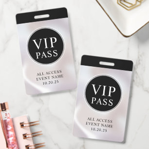 Badge VIP Accès Illimité Evénement Simple Perle Ir