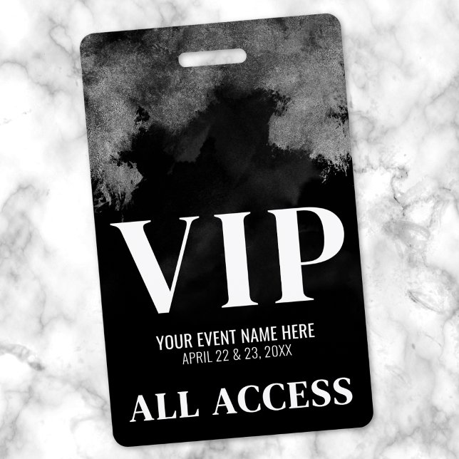 Badge VIP Black White Event (Black White Event VIP Badge)