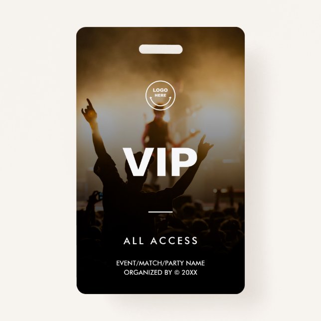 Badge VIP Music Festival Match Party All Access (Devant)