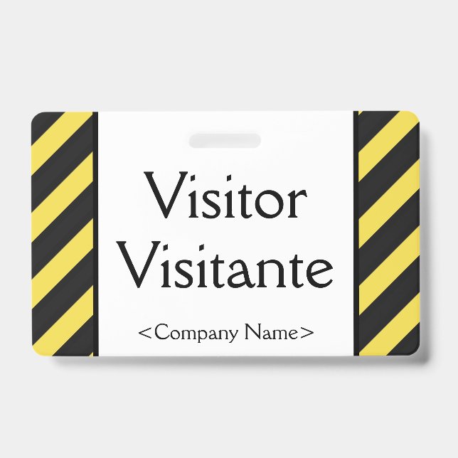 Badge "Visitante" de base (Face)