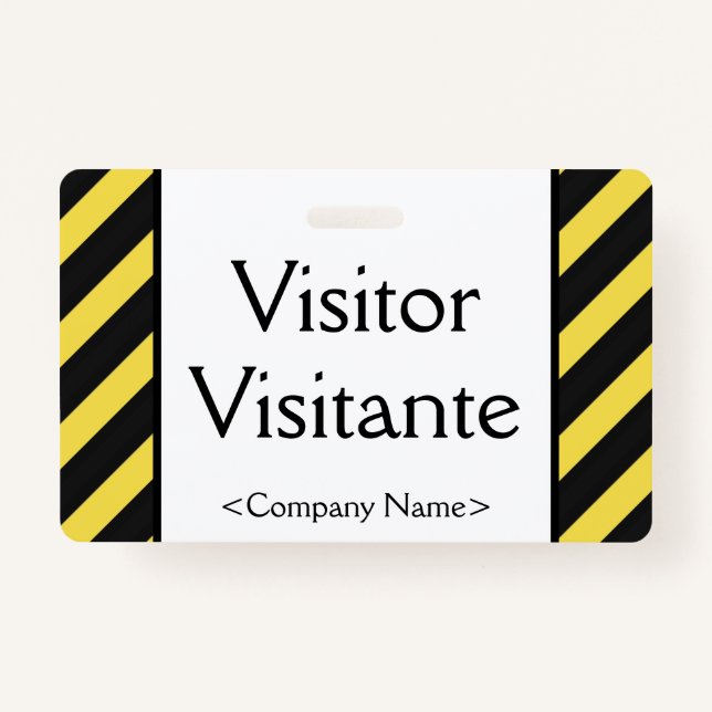 Badge "Visitante" de base (Devant)