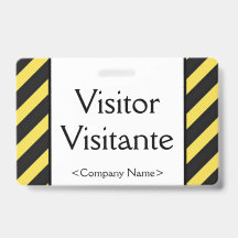 Badge "Visiteur" "Visitante" de base