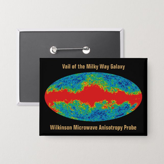 Badge Voile Galaxy Voie Lactée sur l'univers WMAP (Recto/Verso)