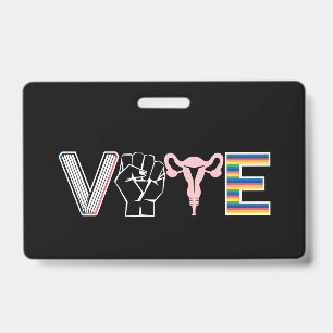 Badge Votez Livres Interdits Droits Reproductifs BLM LGB