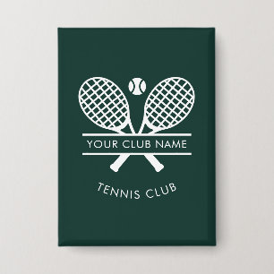 Badge Votre Country Club Nom Équipe de tennis Green Cust