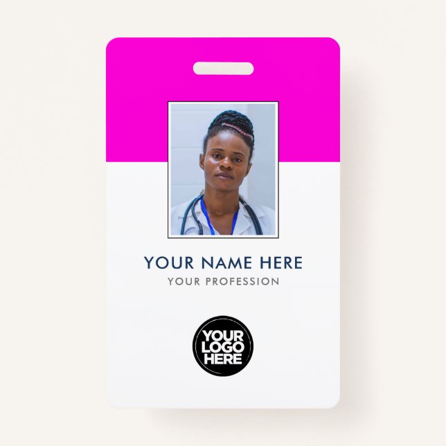 Badge Votre entreprise de soins de santé Logo Clip photo (Devant)