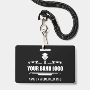 Badge Votre logo de groupe large