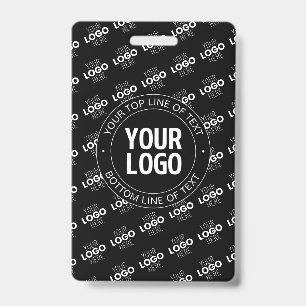 Badge Votre logo et votre texte personnalisable avec Mot