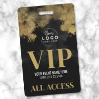 Votre Logo Noir Or Événement VIP