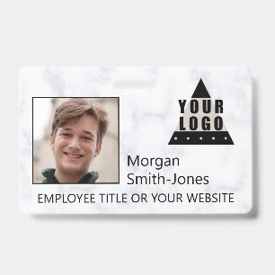 Badge Votre photo élégante des employés d'affaires de