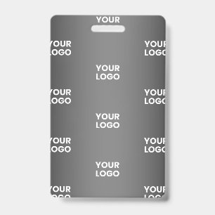 Badge Votre simple logo répétitif   Gradient noir et gri