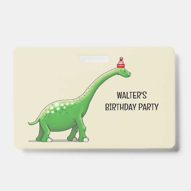 Badge Walter le Dinosaure (Avant)