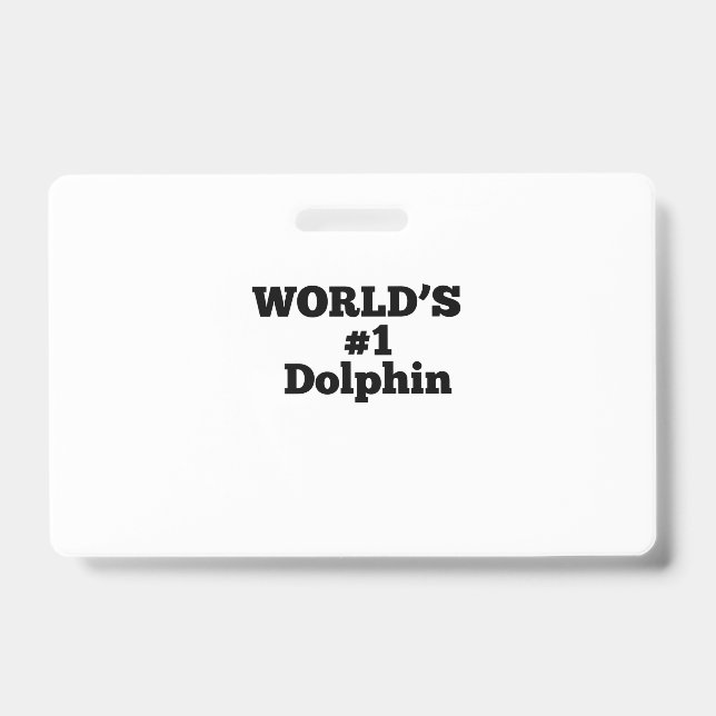 Badge World's #1 Dolphin (Avant)