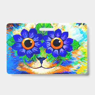 Badge Yeux de fleurs de chat