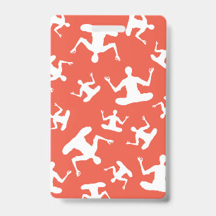 Badge yoga om pose Teacher Hall Pass couleurs scolaires