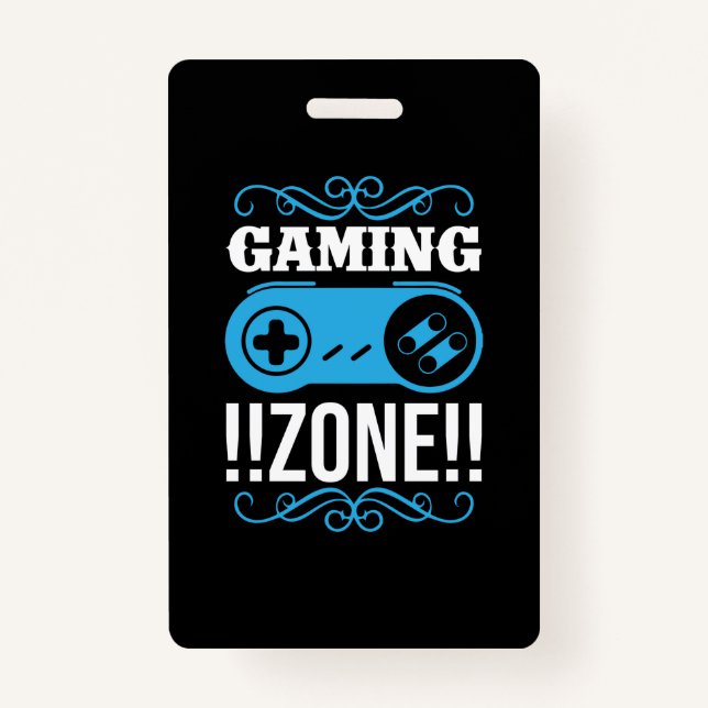 Badge Zone de jeu cadeau Gamer (Devant)