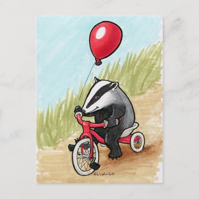 Badger à Play carte postale (Devant)