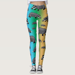 Badger Cartoon Leggings