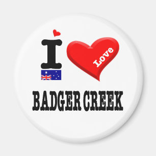 BADGER CREEK - I-Liebe Magnet
