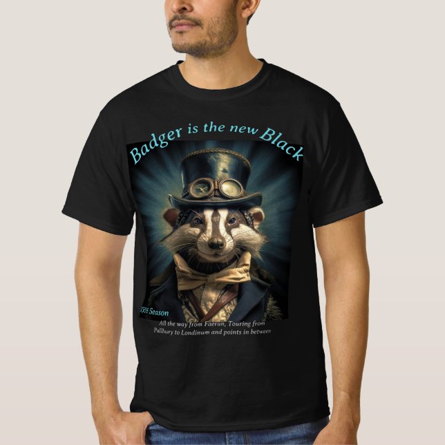 Badger est le nouveau T-shirt noir (Devant)