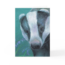 Badger fine art peinture carte quotidienne