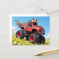 Badger in einem Lastwagen