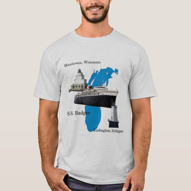 Badger Lake Michigan Shirt (Vorderseite)