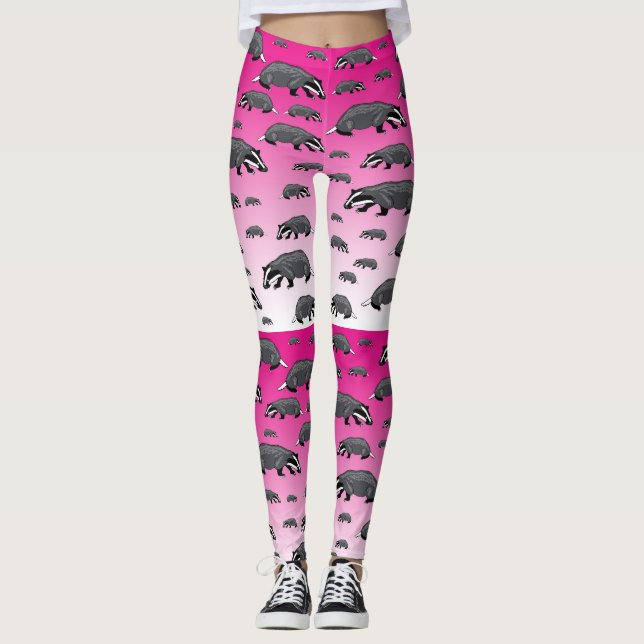 Badger Leggings Pink Fade (Vorderseite)