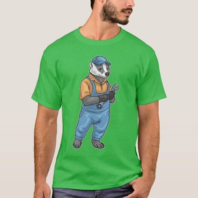 Badger Mechanic T-Shirt (Vorderseite)